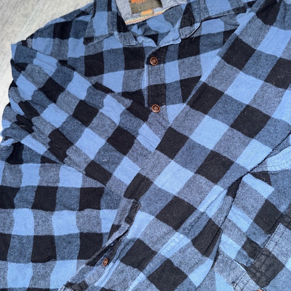 Northwest Blue and Black Plaid Men's Shirt